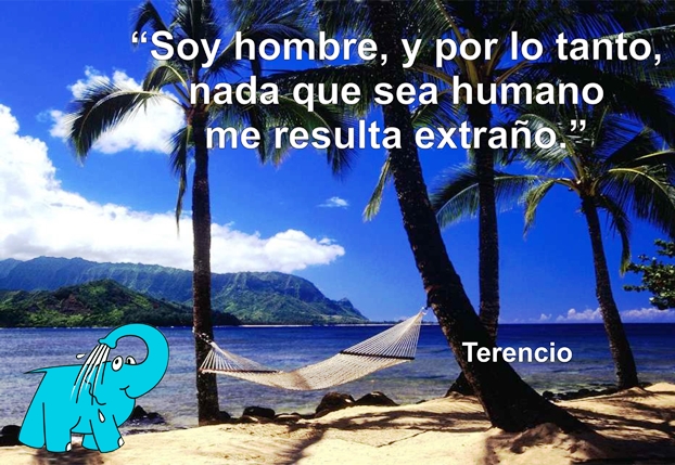 Una Enseñanza de Terencio sobre La Humanidad, en La Frase del Día del Centro de lavado de coches Elefante Azul de Avilés